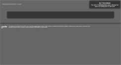 Desktop Screenshot of debwebonline.com